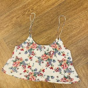 Brandy Melville floral crop swing tank OS 1880